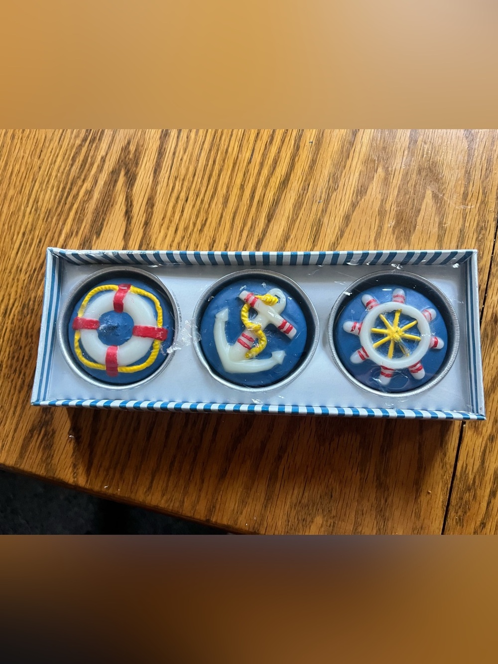 Unique Nautical Candles Water Ship Boat Sea Brand New. decorative accents